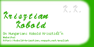 krisztian kobold business card